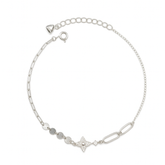 Minimal Star Charm Silver Bracelet