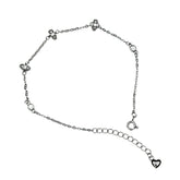 Classic Crystal Charm Silver Bracelet