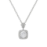 Silver Elegant Sterling Square Pendant
