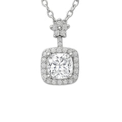 Silver Elegant Sterling Square Pendant