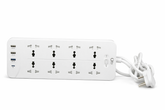 OlivLife 12-in-1 extension board – 8 universal AC sockets and 4 fast-charging USB ports, heavy-duty power hub for home and office India