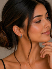 925 Sterling Silver Engraved Hoop Earrings