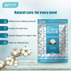 Assure - 100% Organic Cotton Balls