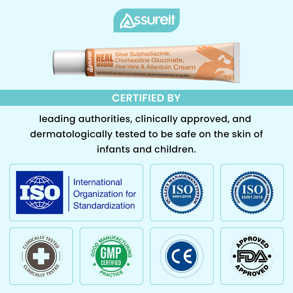 Cream for Cuts and Wounds India – Assureit Antiseptic Skin Repair Cream for Daily First Aid