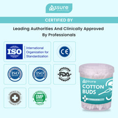 Assure Paper Stick Cotton Buds Jar