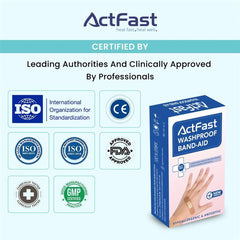 Assure Band Aids | Washproof First Aid Bandage | Flexible & Breathable | 100 Strips