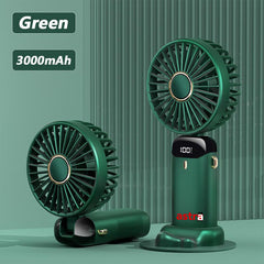 Astra Appliances Mini Portable Hand Fan LED digital display Rechargeable Fan