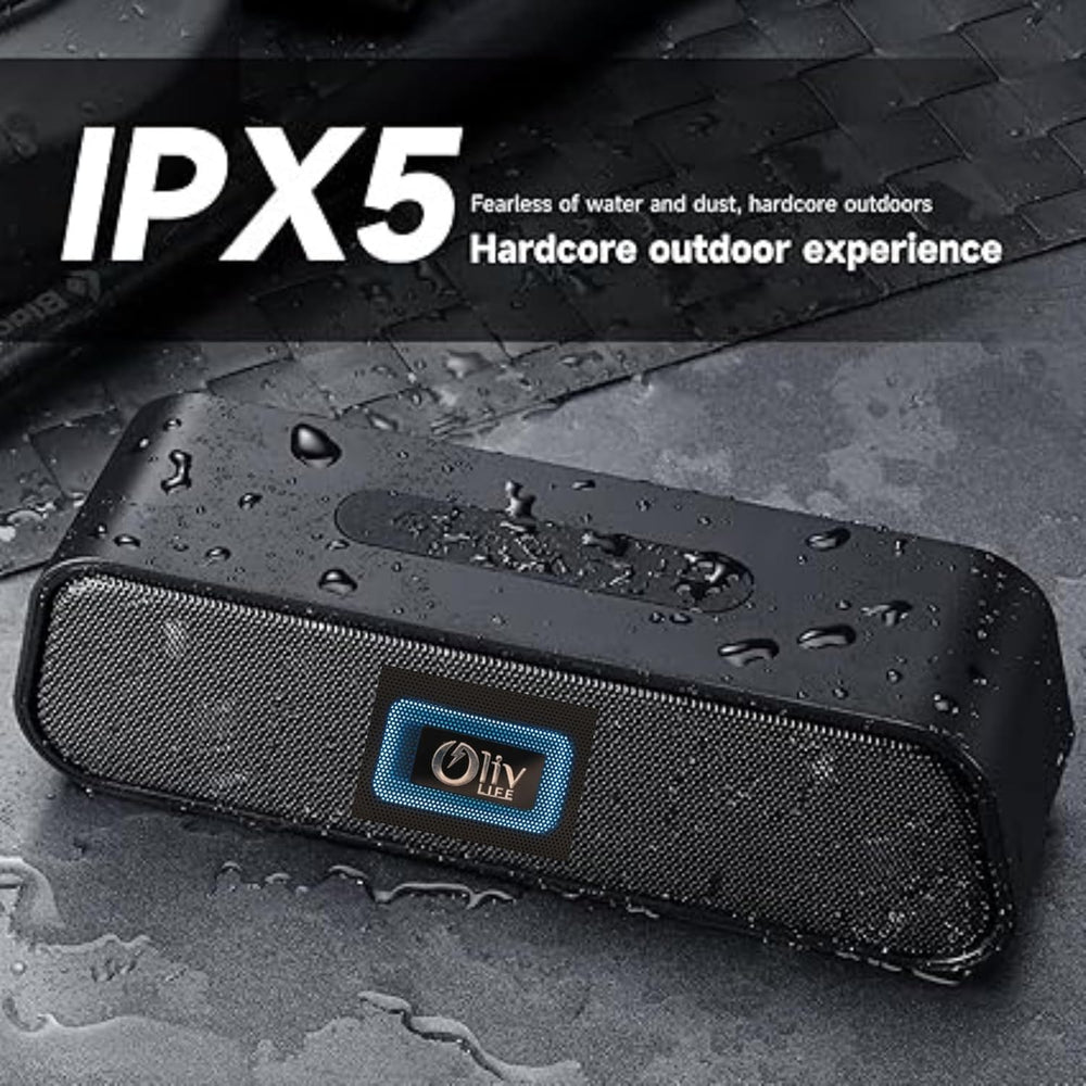 OlivLife Boss 10.1 portable wireless speaker Alpine Sage – 10W extra bass waterproof Bluetooth speaker for outdoor and home use
