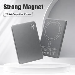 OlivLife magnetic wireless power bank 10000mAh charging Android phone via USB-C – universal fast charging power bank India