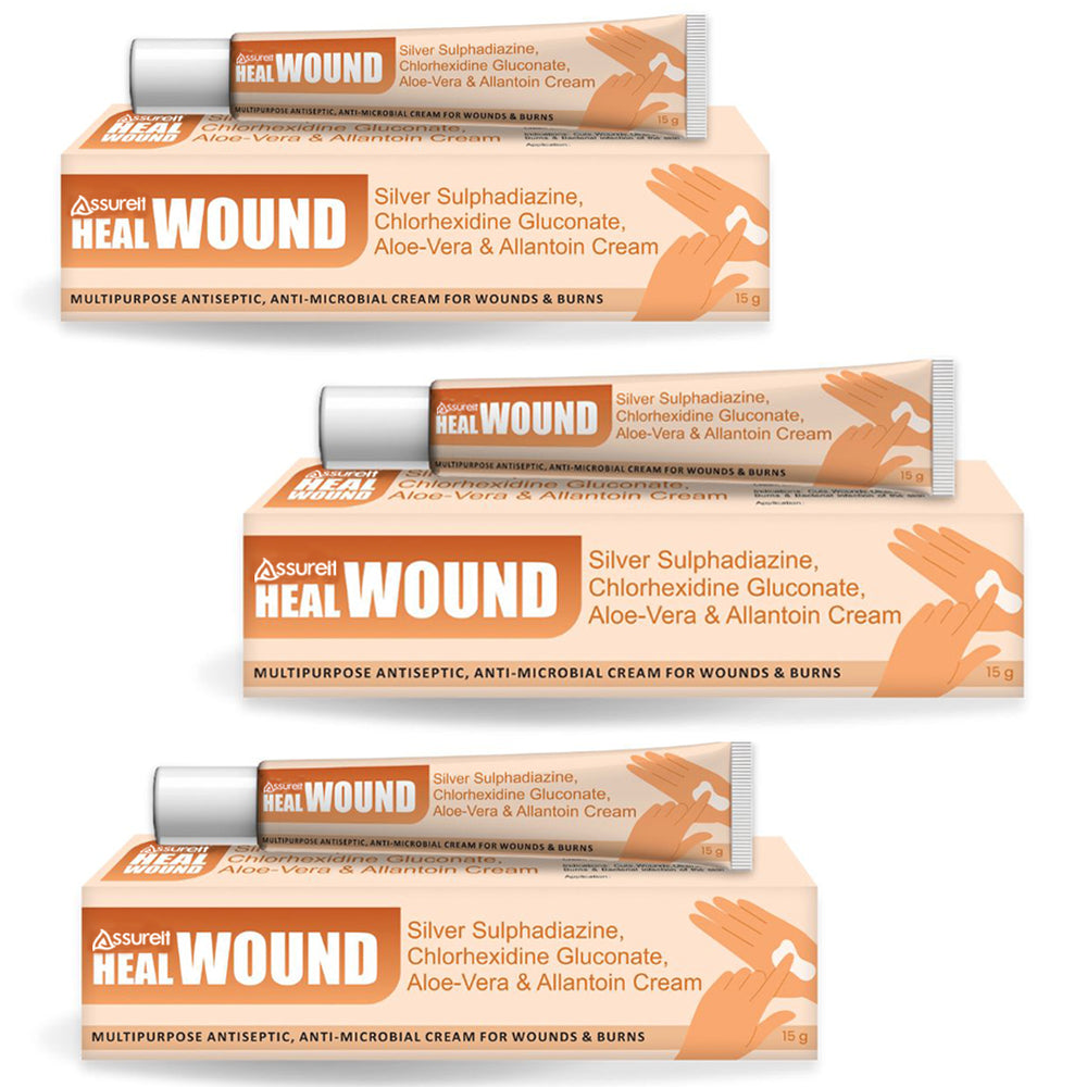Assureit Wound Cream Ingredients Silver Sulphadiazine Aloe Vera – Skin Repair Cream for Wounds