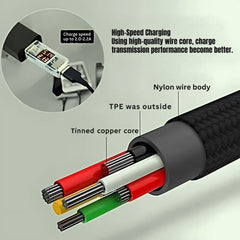 OlivLife 3 IN 1 Charging Cable (GREY)