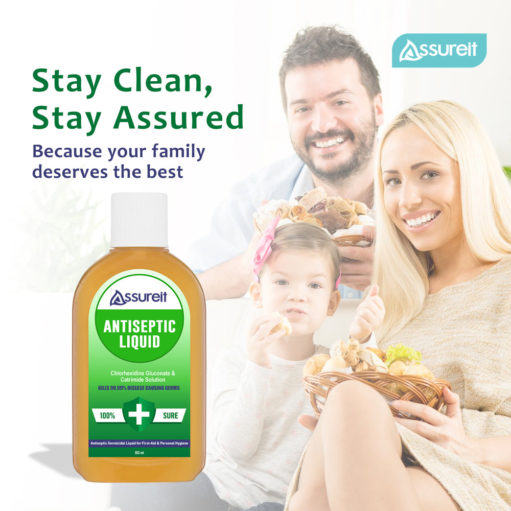 Assureit antiseptic solution key ingredients and germ protection benefits