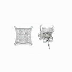 Axora Life 925 sterling silver elegant square stud earrings for women