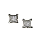 Axora Life 925 sterling silver square elegance stud earrings for women