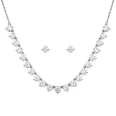 Axora Life 925 sterling silver big teardrop necklace set for women