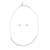 Axora Life 925 sterling silver necklace stud earring set for women