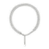 Axora Life 925 sterling silver double row zircon bracelet for women