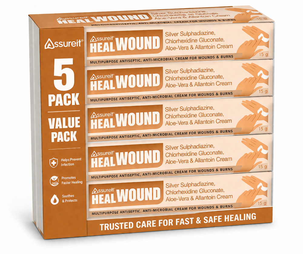 Assureit Wound Care Cream for Minor Cuts Burns and Scrapes – Best Antiseptic Cream India 15gm