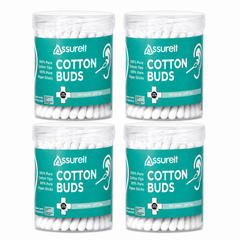 Assureit Organic 100%Cotton Buds – Best Soft Cotton Ear Buds for Ear Cleaning, Makeup & Baby Care