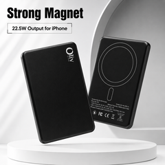OlivLife 10000mAh wireless power bank features – 22.5W fast charging, strong magnetic alignment, MagSafe compatible, compact portable design