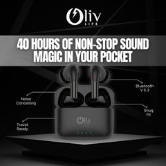 OlivLife Airdopes OL165 Black