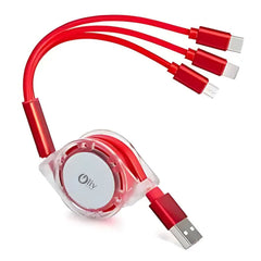 OlivLife 3 IN 1 Charging Cable (RED)