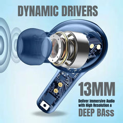 OlivLife AURA Wireless Earbuds (Blue)