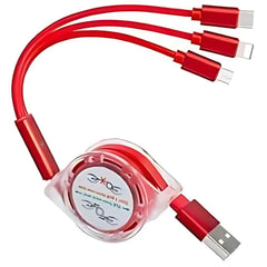 OlivLife 3 IN 1 Charging Cable (RED)