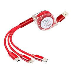 OlivLife 3 IN 1 Charging Cable (RED)