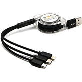 OlivLife 3 IN 1 Charging Cable (BLACK)