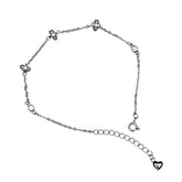 Axora Life 925 sterling silver crystal charm bracelet for women