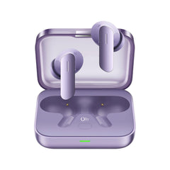 OlivLife Rivo wireless earbuds being worn – half in-ear ergonomic design for all-day comfort and clear calling