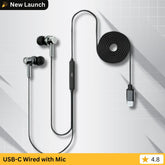 OlivLife USB-C Wired Earphones with Mic