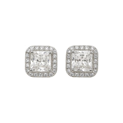 Axora Life 925 sterling silver emerald sparkle stud earrings for women