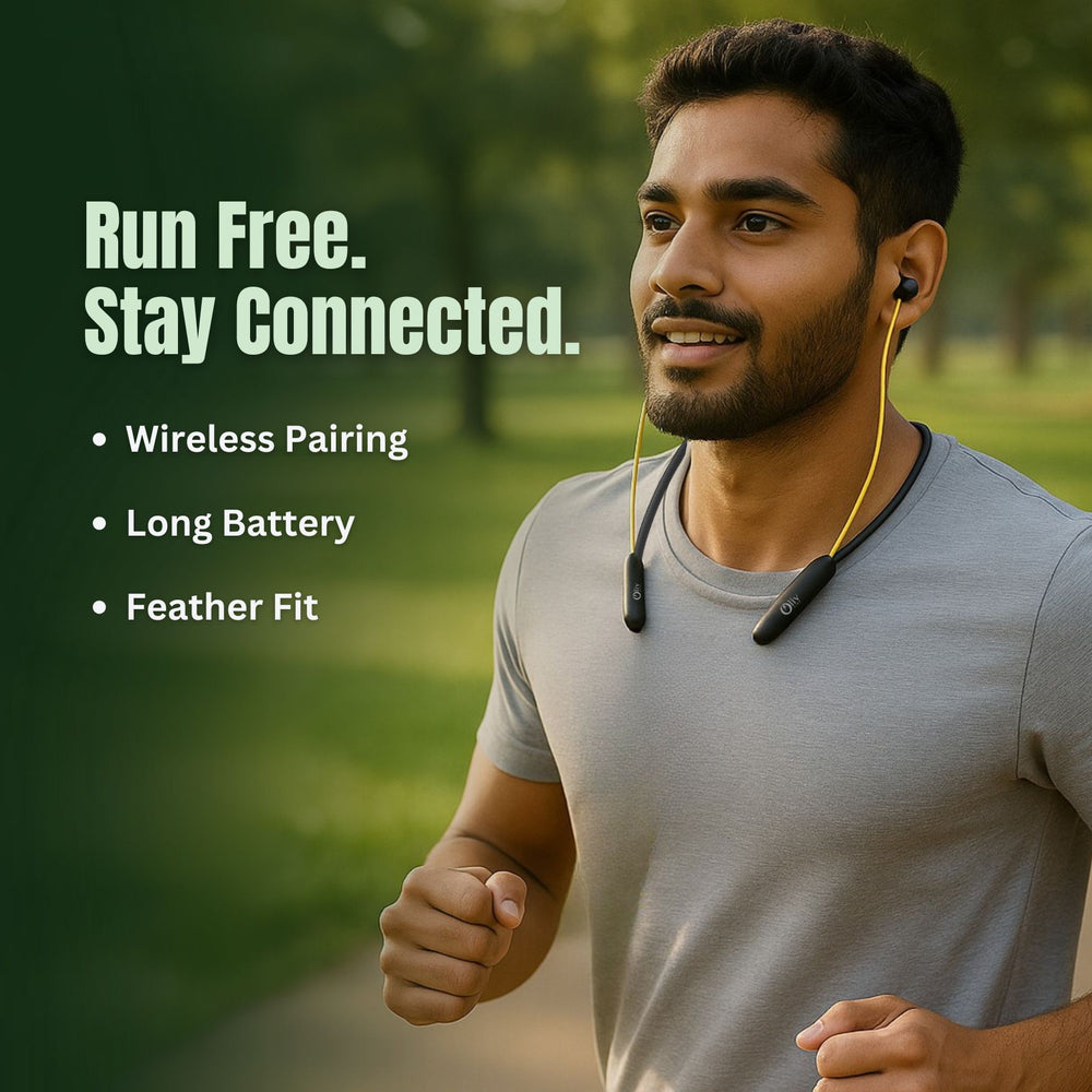 OlivLife neckband super-fast charging – 10 minutes charge gives 20 hours playtime, best value Bluetooth neckband under 1000 India