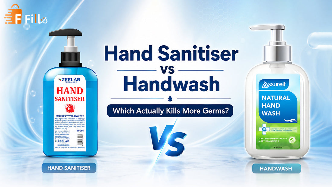Hand Sanitiser vs Handwash 