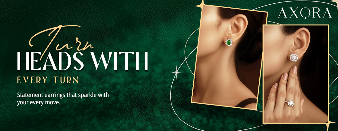 Axora life silver earrings for women