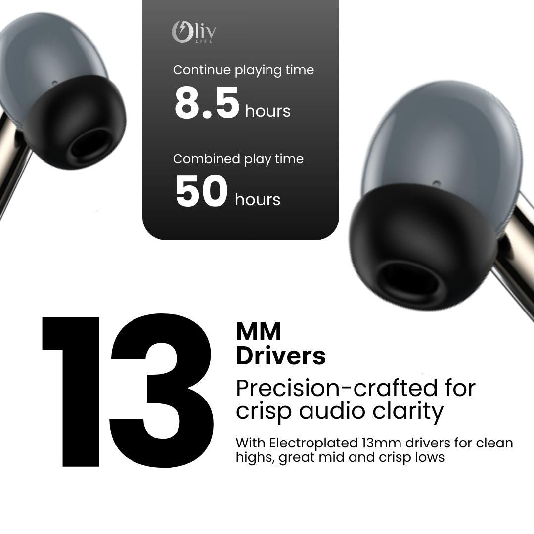 OlivLife FluxPods Wireless Earbuds
