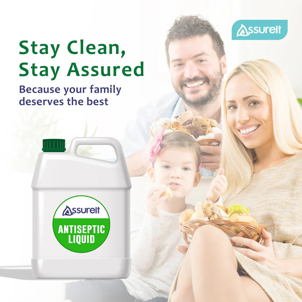 Assureit Antiseptic Liquid – Best Antiseptic Solution for Wounds, Skin, First Aid & Floor Cleaning