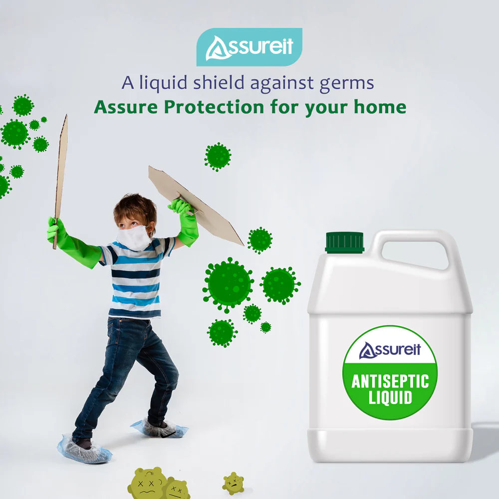Assureit Antiseptic Liquid – Best Antiseptic Solution for Wounds, Skin, First Aid & Floor Cleaning