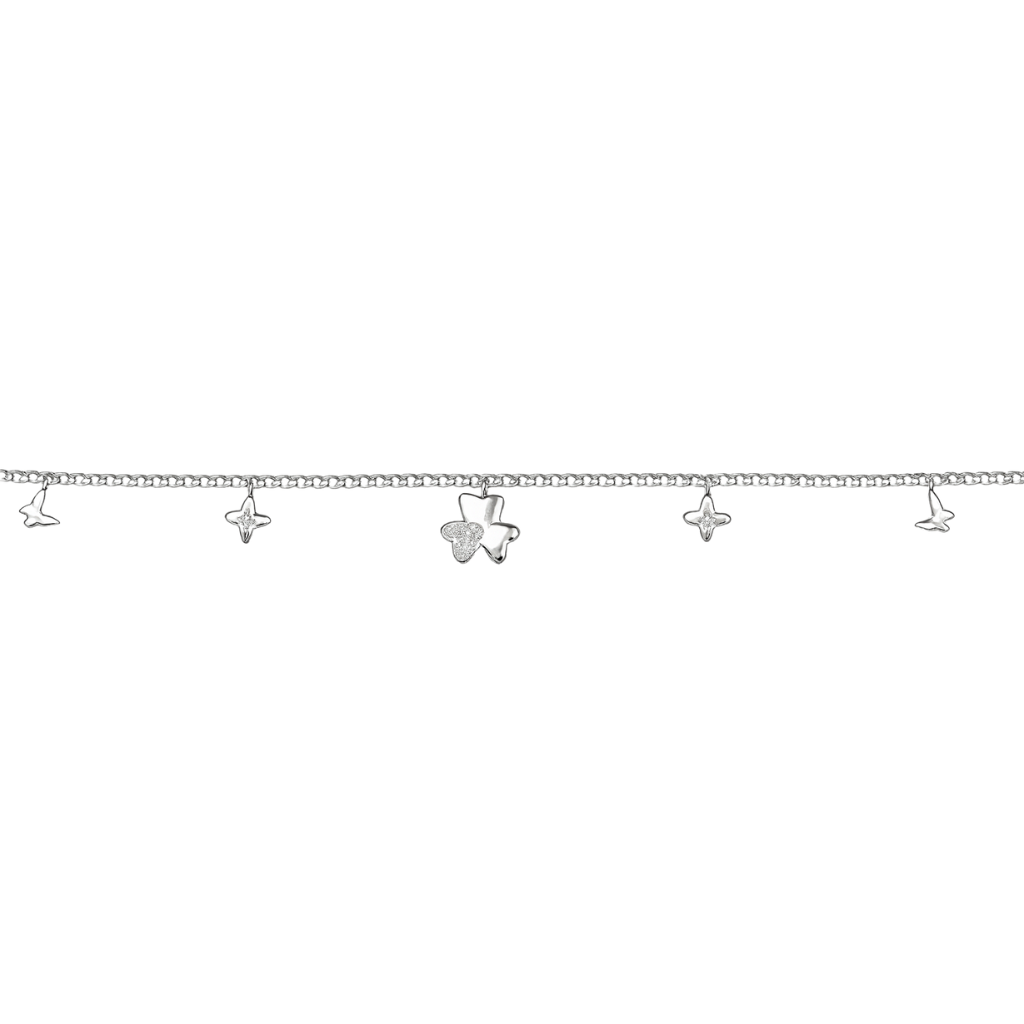 Stylish Silver Star Charm Anklet for Women