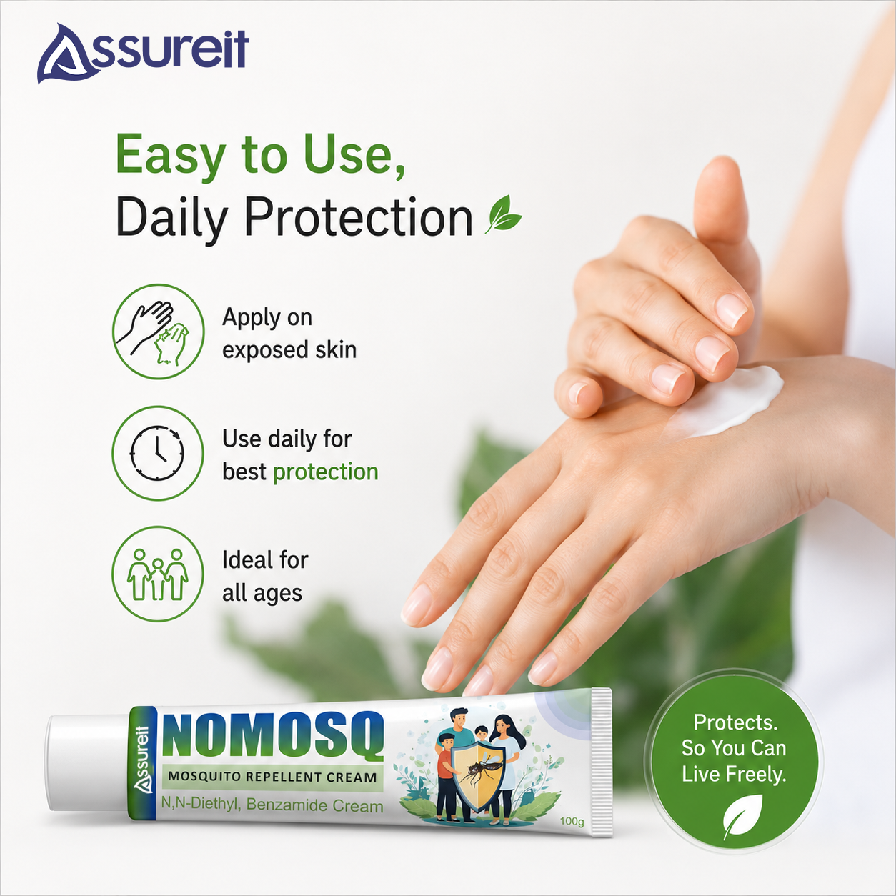 Assureit- Mosquito Repellent Cream - Pack of 1