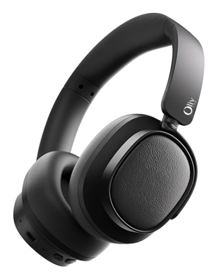 OlivLife Power Beats wireless Bluetooth headphones – ANC over-ear gaming headset with deep bass and 40-hour battery