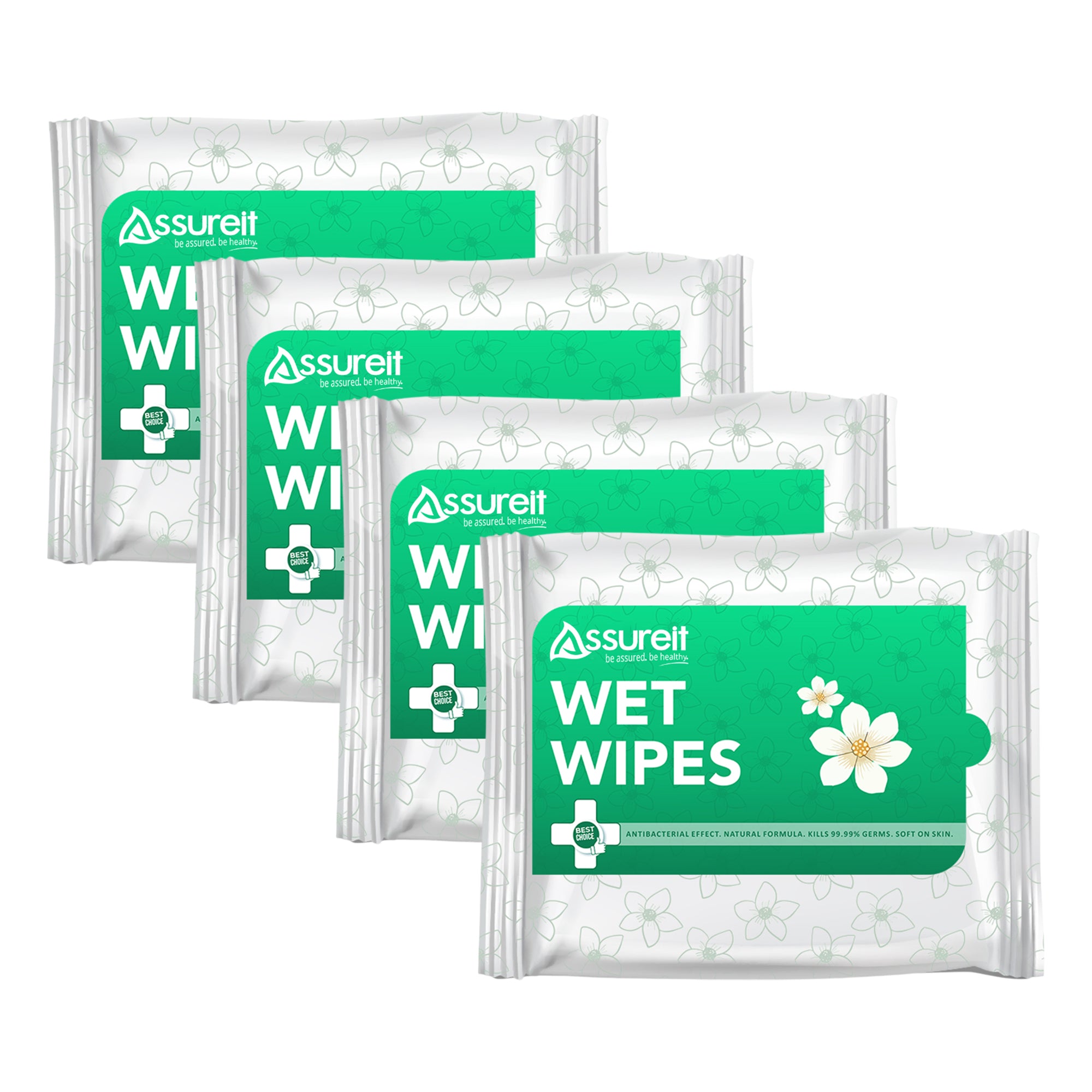 Assureit Fresh Active Aloe Vera Wet Wipes – Best Refreshing Wet Wipes for Face, Oily Skin, Sensitive Skin & Travel