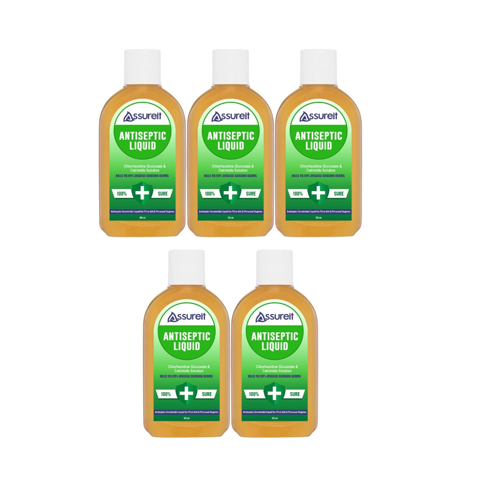 Assureit Antiseptic Liquid – Best Antiseptic Solution for Wounds, Skin, First Aid & Floor Cleaning
