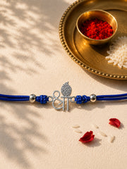 AXORA LIFE 925 Sterling Silver Shree Rakhi For Brother