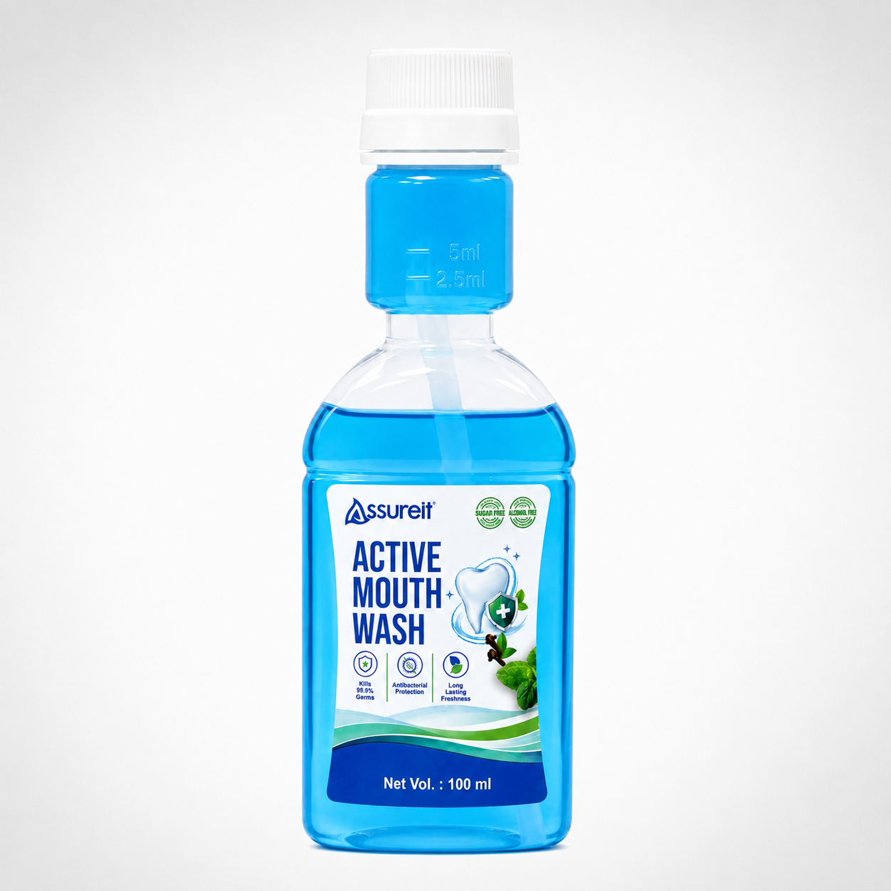 Assureit Active Mouthwash – Sugar-Free Mouthwash for Fresh Breath | Best Mouthwash for Daily Use