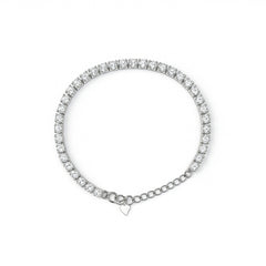Silver Zircon One Line Tennis Bracelet