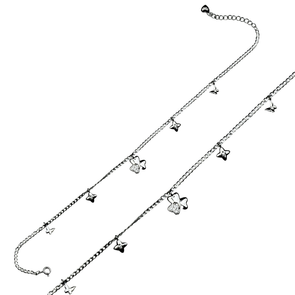 Stylish Silver Star Charm Anklet for Women