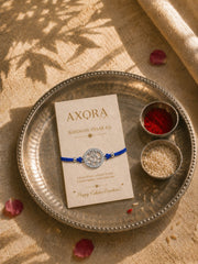 AXORA LIFE 925 Sterling Silver Lord Ganesha Rakhi For Brother